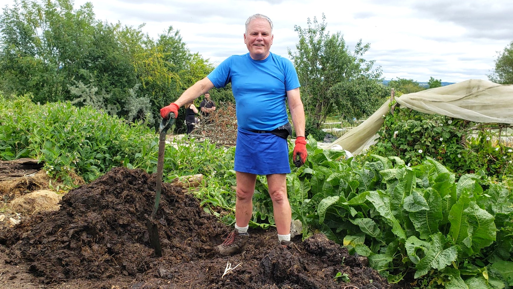 Brendan with compost